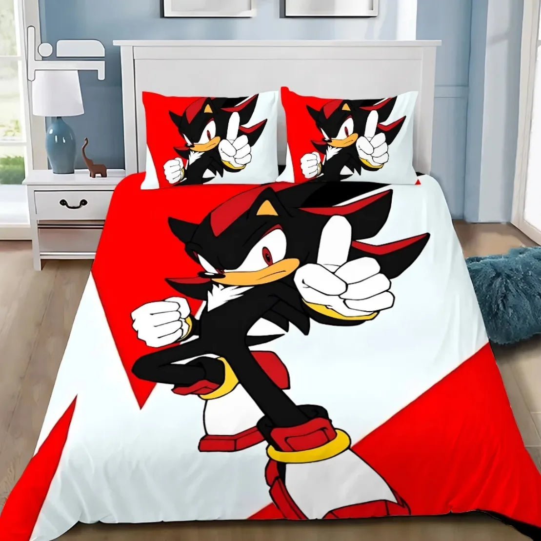 3D Exquisite Cartoon Hedgehogs Duvet Cover Pillowcase