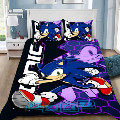 3D Exquisite Cartoon Hedgehogs Duvet Cover Pillowcase