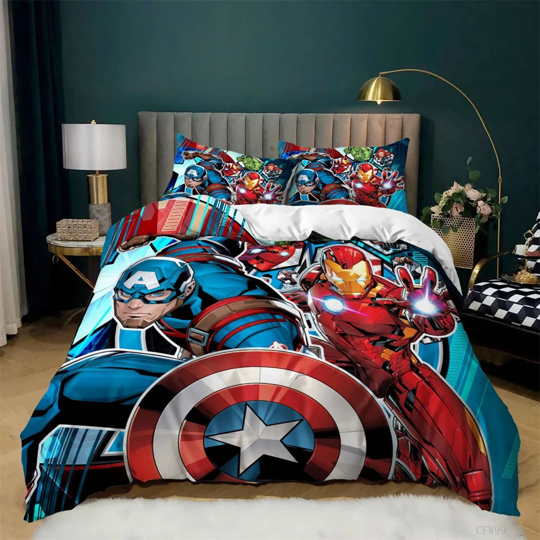 Cartoon Bedding & Pillowcase Set