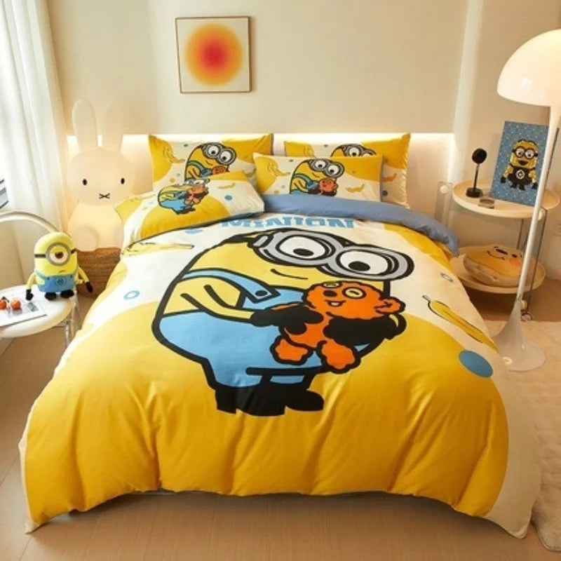 Cartoon Minion Bedding Set