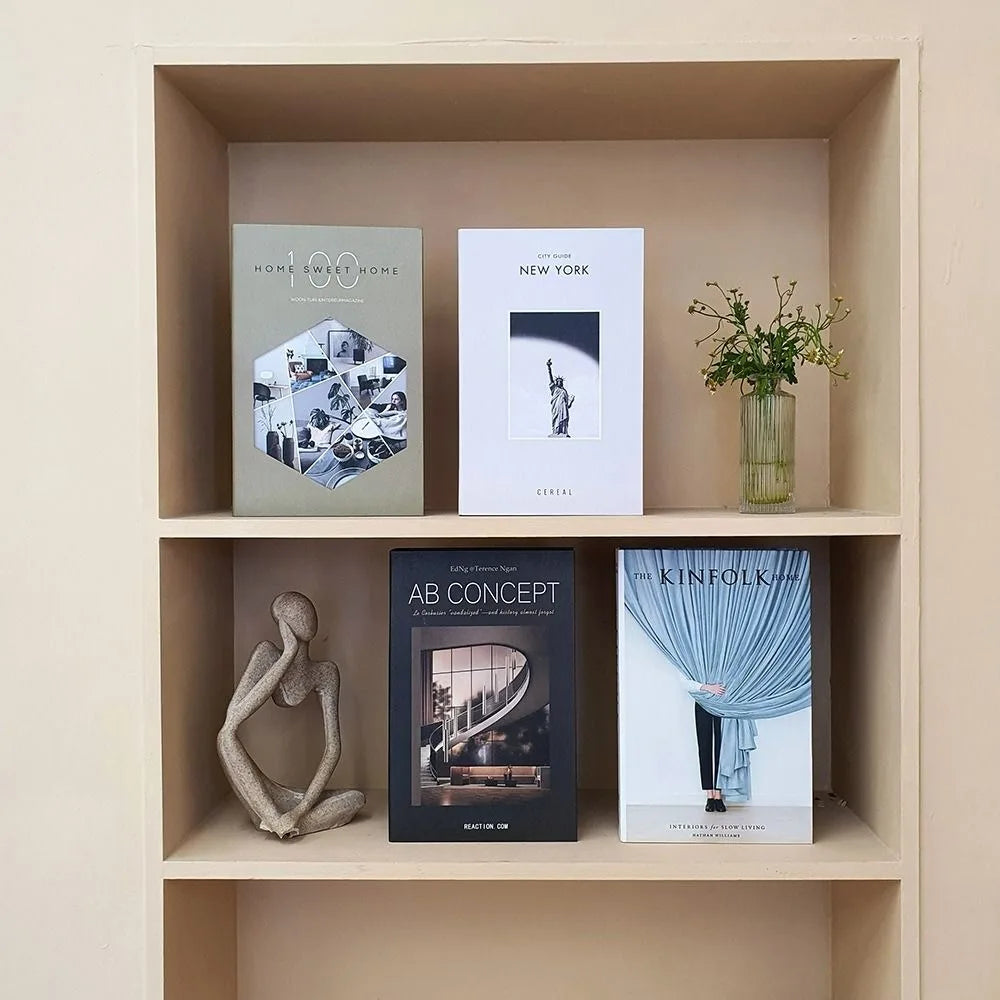 Simple Fake Books Props Bookshelf Decor (Multi Styles)