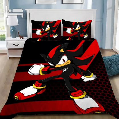 3D Exquisite Cartoon Hedgehogs Duvet Cover Pillowcase