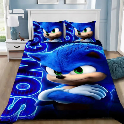 3D Exquisite Cartoon Hedgehogs Duvet Cover Pillowcase