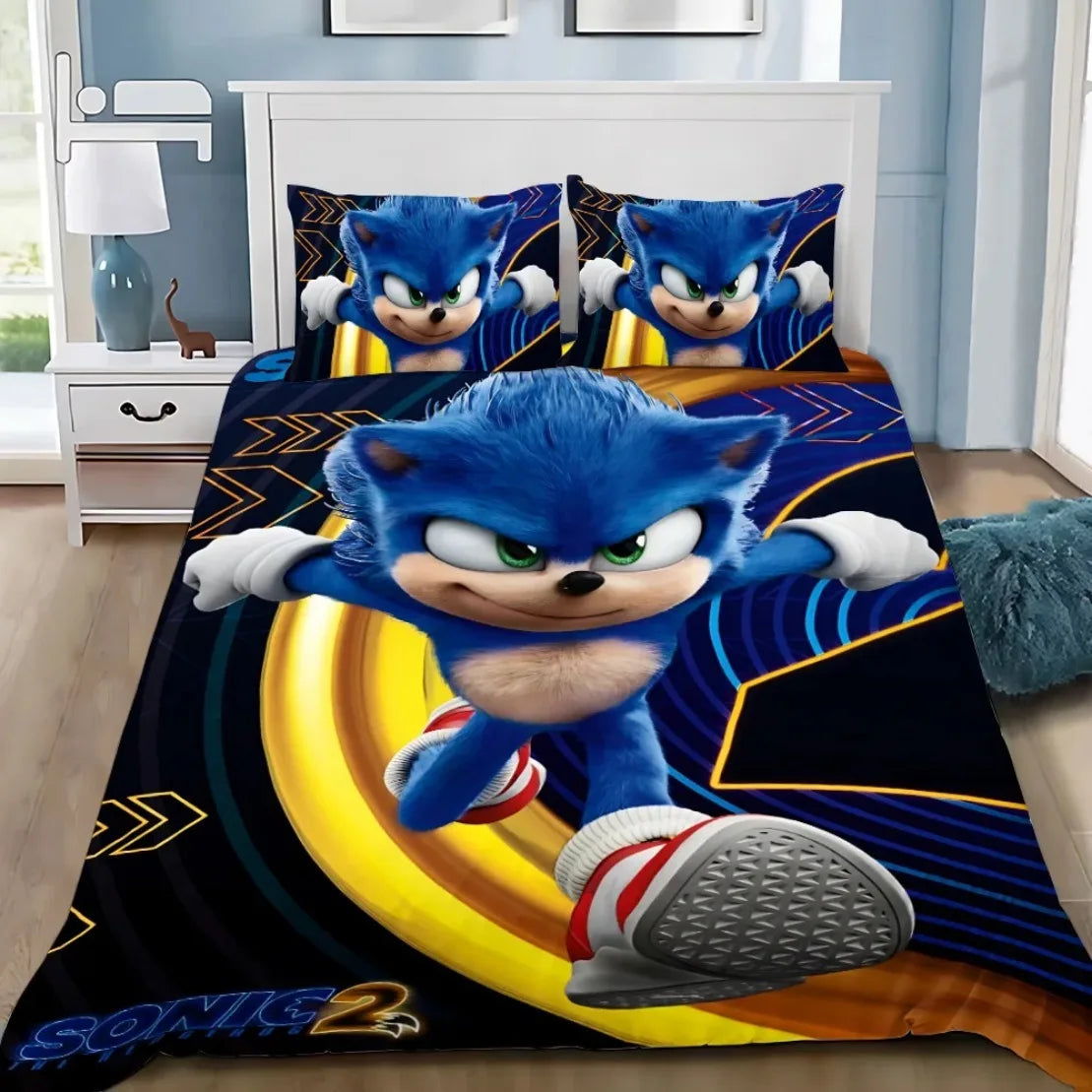 3D Exquisite Cartoon Hedgehogs Duvet Cover Pillowcase