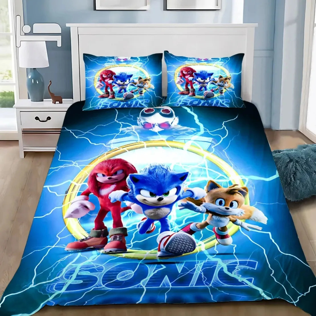 3D Exquisite Cartoon Hedgehogs Duvet Cover Pillowcase