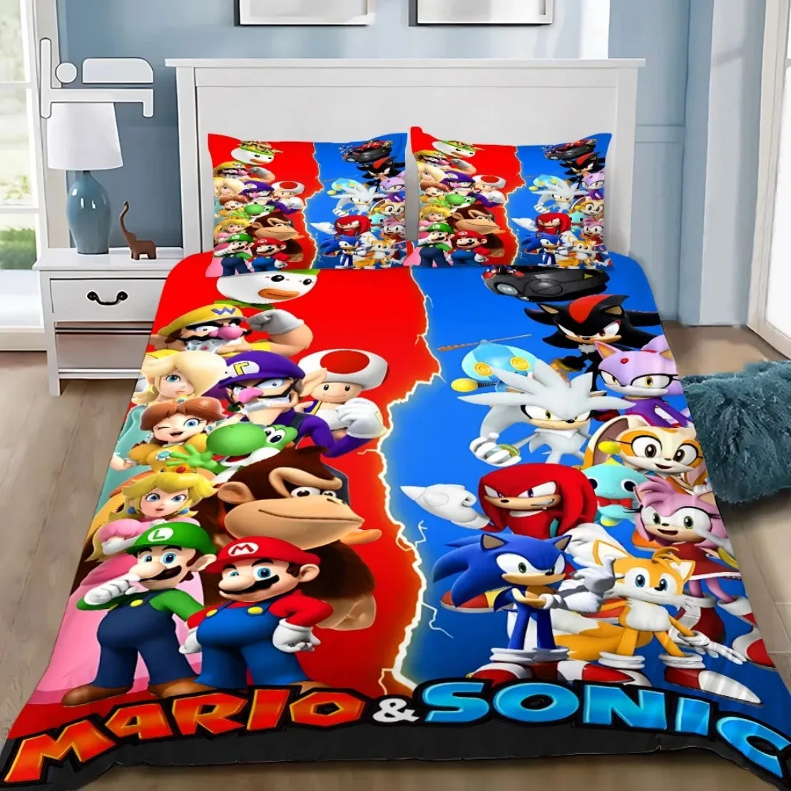 3D Exquisite Cartoon Hedgehogs Duvet Cover Pillowcase