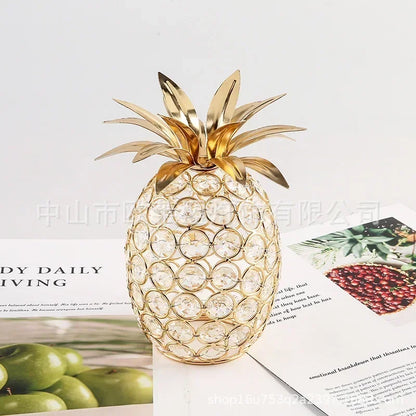 Gold Crystal Artificial Fruit Figurines (Multi Style)