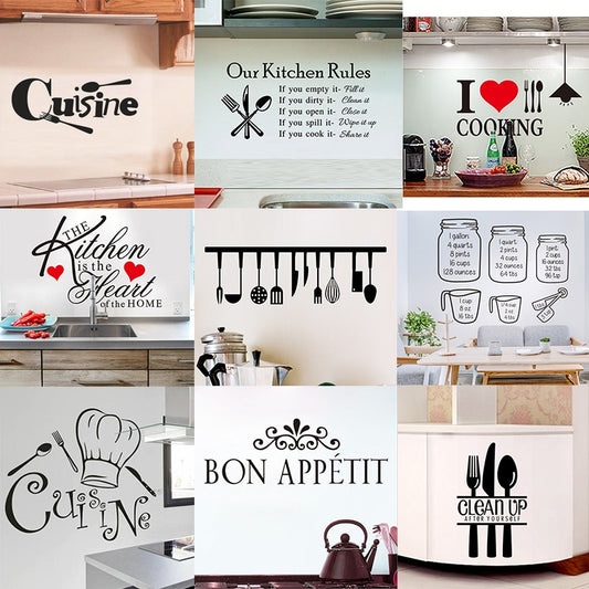 Kitchen Wall Stickers Vinyl Wall Decals