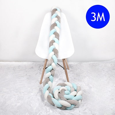 Baby Bed Bumper Braid Knot 1M-4M (Multi Colors)