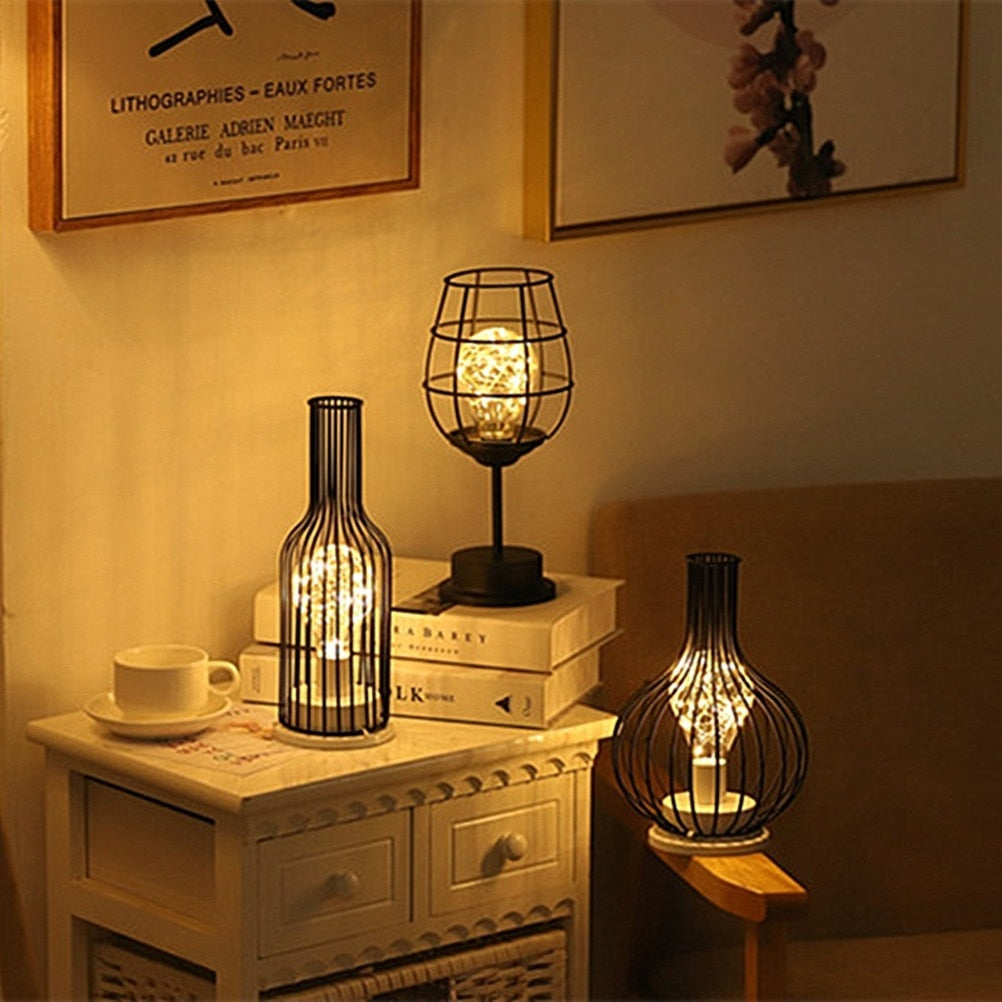 Wine Glass Bottle LED  Table Lamp (Multi Styles)