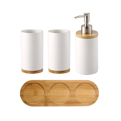 UNTIOR 3PCS Ceramic Bathroom Accessories Set