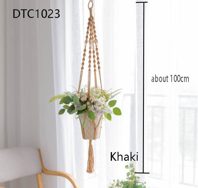 Handmade Macrame Plant Hanger (Multi Styles/ Colors)