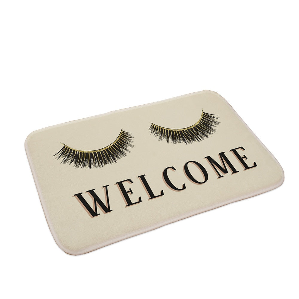 Cartoon Eyelash Anti-slip Absorb water Bath Mat (Multi Styles/Colors)