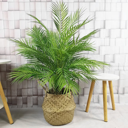 70-125cm Artificial Large Rare Palm Tree Green Realistic Tropical Plants Indoor Plastic Fake Tree Home Decor