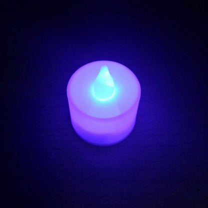 Flameless LED Tea Lights Candles Battery Powered Home Decor Night Lamp Multicolor Reusable