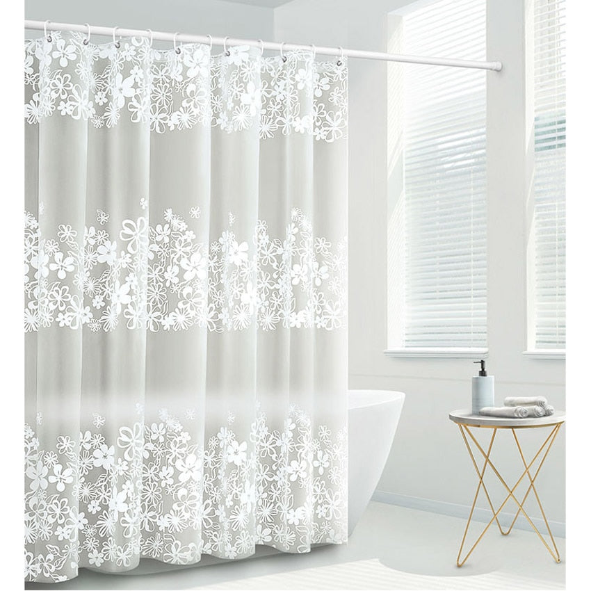 Flowers Shower Curtains Waterproof