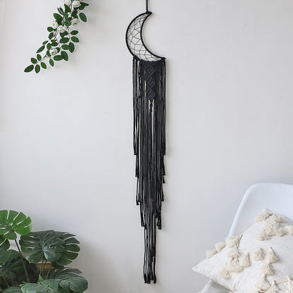 Black Moon Star Macrame Dream catcher Nordic Home Decoration Accessories Boho