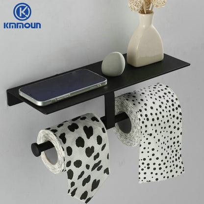 Black / White Bathroom Shelf Shampoo Holder