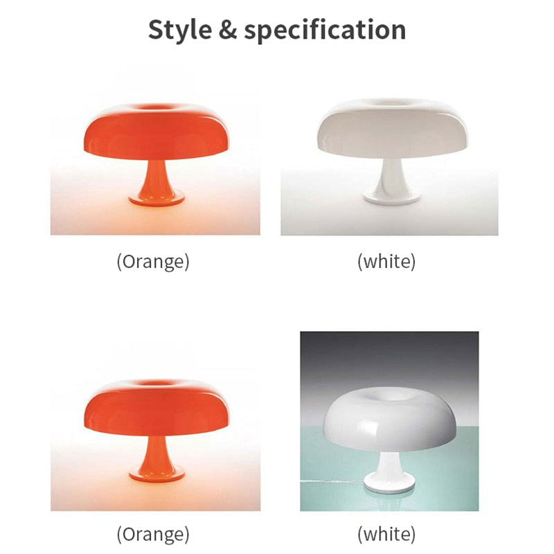 Italy Designer Led Mushroom Table Lamp (Multi Colors)