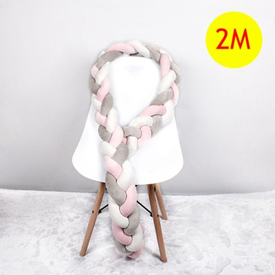 Baby Bed Bumper Braid Knot 1M-4M (Multi Colors)