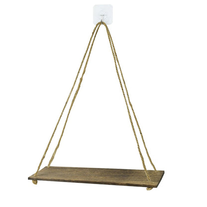 Decorative Shelves Premium Wood Swing Hanging Rope Wall Mounted Floating Shelves