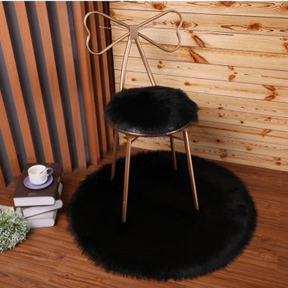 Luxury Soft Small Artificial Sheepskin Rug Chair Cover (Multi Colors)