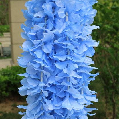 1PCS Artificial Hydrangea Wisteria Flower For DIY Simulation Arch Rattan Wall Hanging Decoration Fake flower