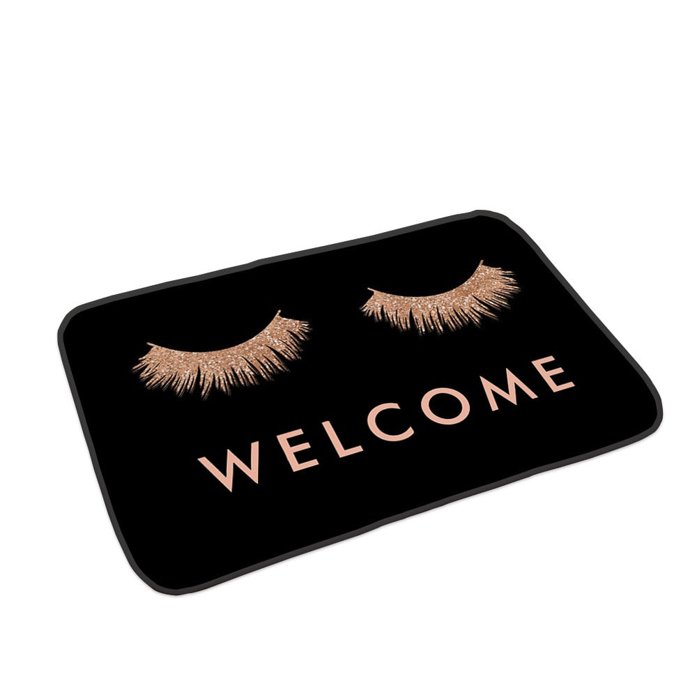 Cartoon Eyelash Anti-slip Absorb water Bath Mat (Multi Styles/Colors)