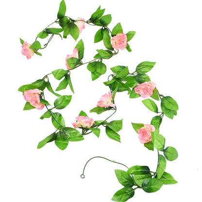 180cm Fake Ivy Wisteria Flowers Artificial Plant Vine Garland