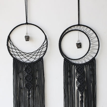 Black Moon Star Macrame Dream catcher Nordic Home Decoration Accessories Boho