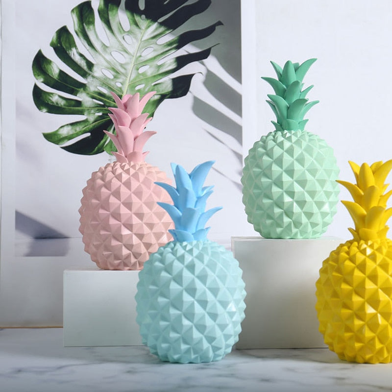 Nordic Decoration Home Kawaii Sculpt Pineapple Decor (Multi Colors)