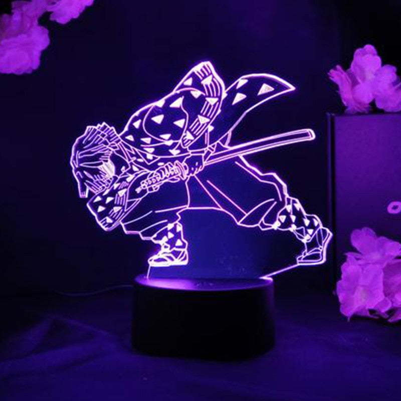 Anime Demon Slayer Acrylic LED Night Light Lamps (Multi Styles)