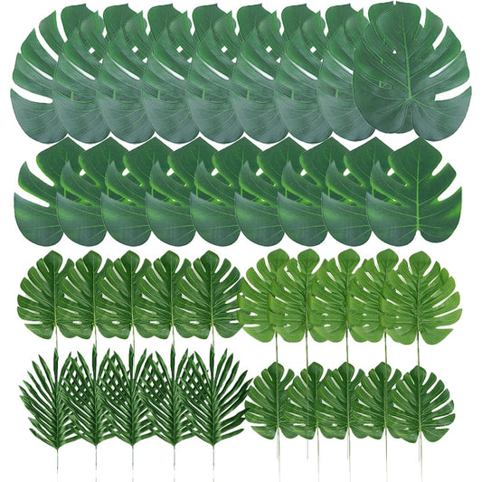 Tropical palm leaves 14 inch Big monstera leaf Artificial plant