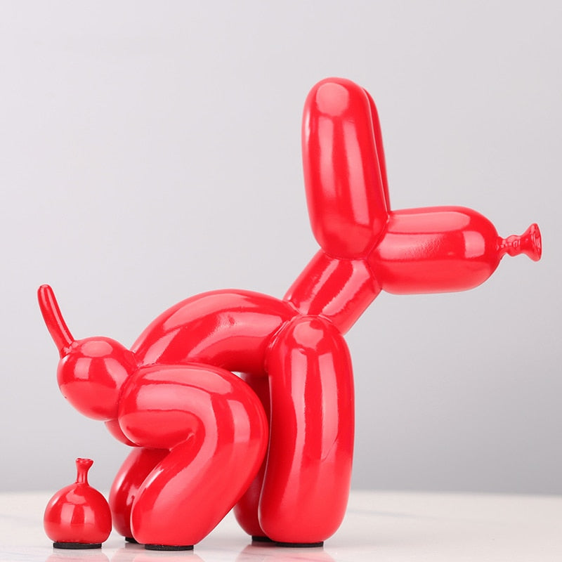 Creative Poop Balloon Dog Statue Modern Nordic (Multi Colors)