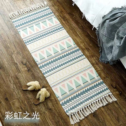 Luxury Bohemia Ethnic Style Cotton Linen Soft Carpet (Multi Colors/Styles)