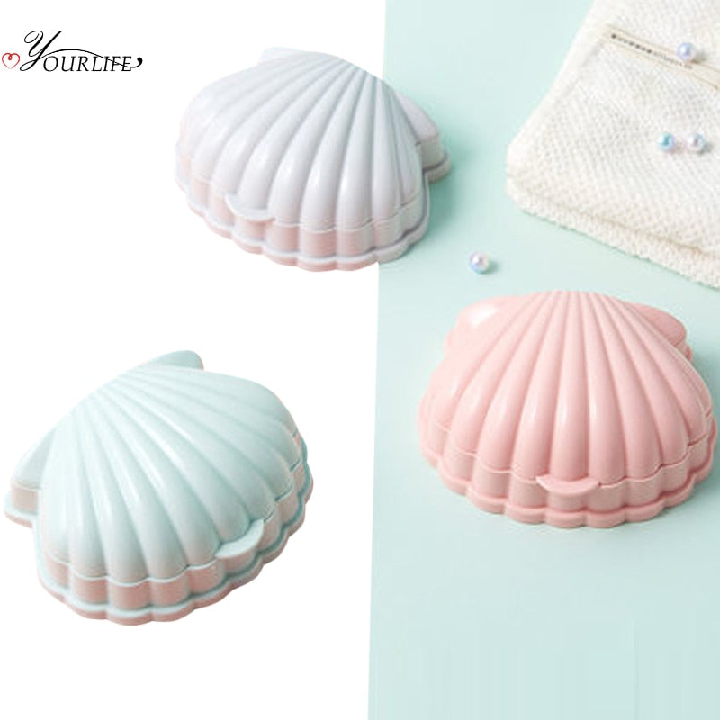 OYOURLIFE Creative Portable Shell Shape Soap Box