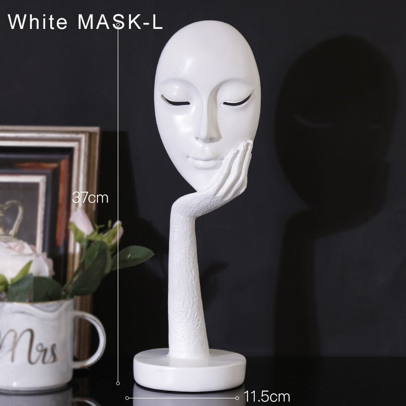 Nordic Mask Figurines Abstract Figurine