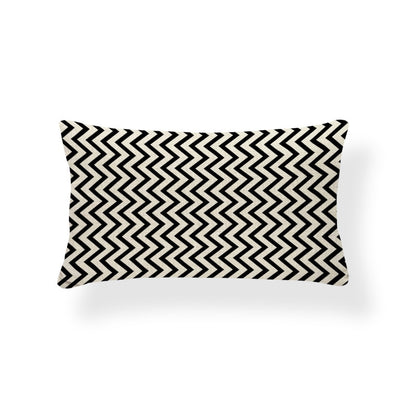 Rectangle Cushion Cover Geometry Pillow Cover Nordic Style Decoration Throw Pillow Covers Zigzag 30X50 Cotton Linen Customized