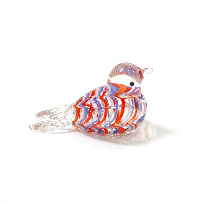 Custom Mini Glass Bird Figurine 4cm (Multi Colors)