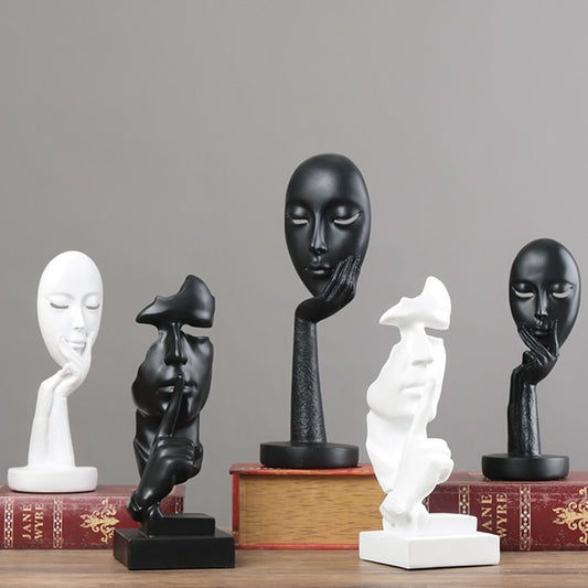 Nordic Mask Figurines Abstract Figurine