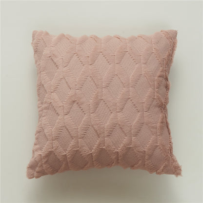 Cushion Cover Plush Pillow Cover (Multi Colors)