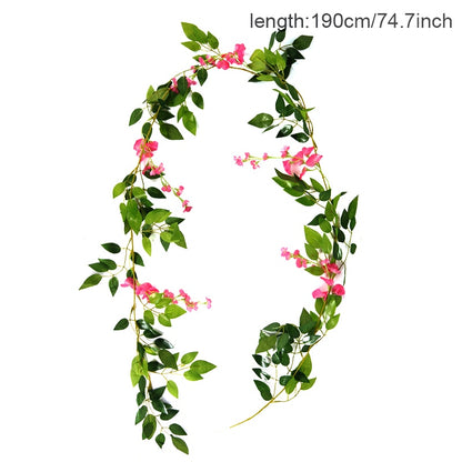 Metal Ring Artificial Flower Garland