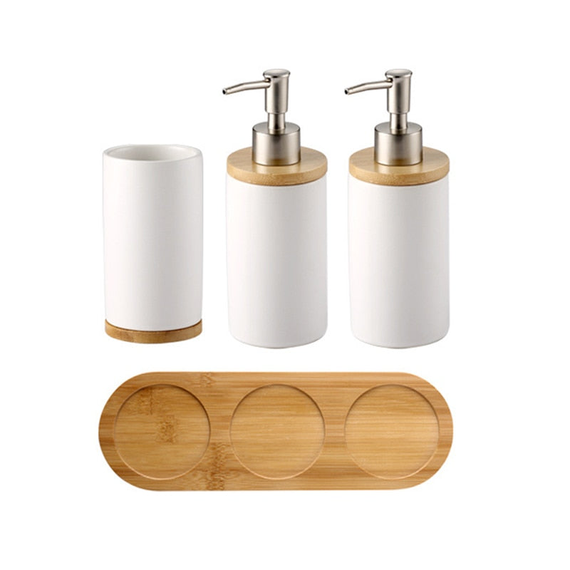 UNTIOR 3PCS Ceramic Bathroom Accessories Set