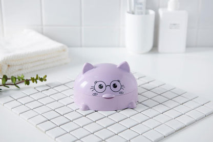 Cartoon Cat Plastic Soap Dish