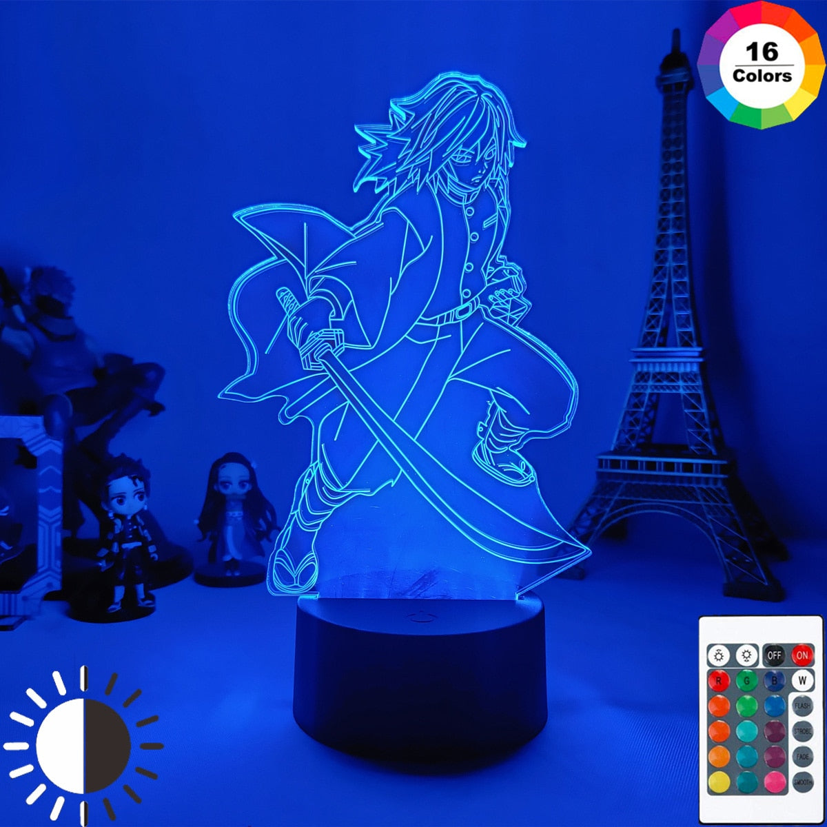 Anime Demon Slayer Acrylic LED Night Light Lamps (Multi Styles)