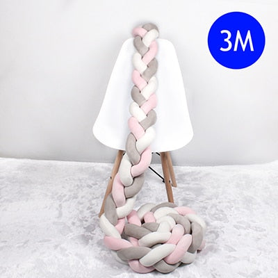 Baby Bed Bumper Braid Knot 1M-4M (Multi Colors)