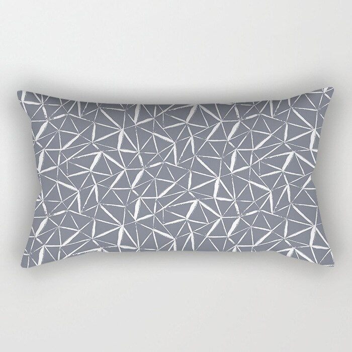 Gray Lumbar Pillows Case 30X50CM (Multi Styles)