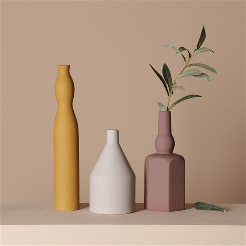 Nordic Geometric Irregular Morandi Vase (Multi Styles/Colors)