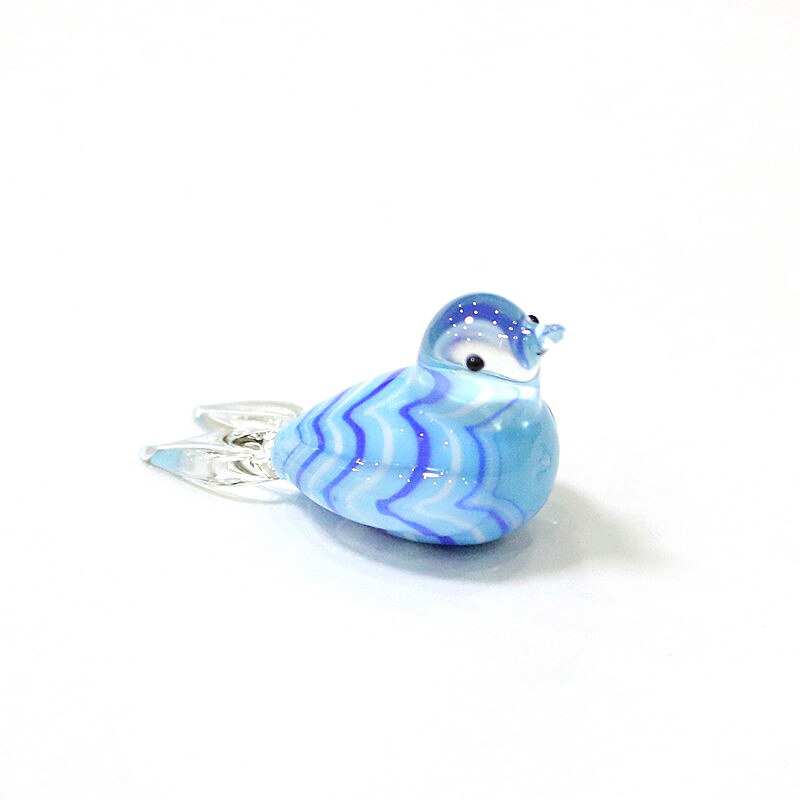 Custom Mini Glass Bird Figurine 4cm (Multi Colors)