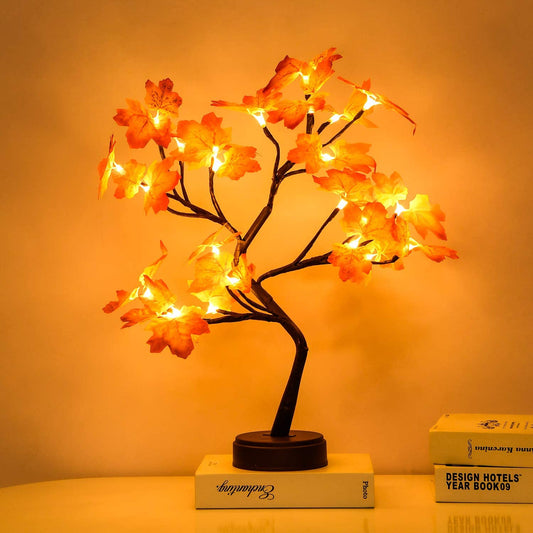 LED Copper Wire  Tree Fairy Lights  USB Battery Operated Table Lamp (Multi Styles)